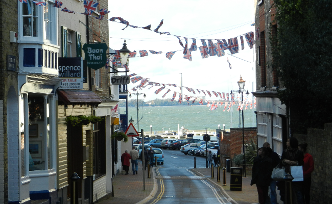 Cowes High street shops